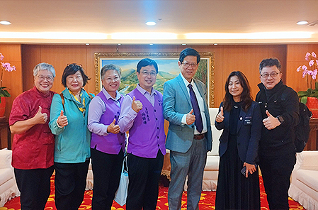 理事長白中仁會晤桃園市長張善政，共商2026媽祖九天八夜繞境盛事